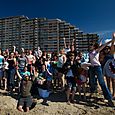 Jumping for joy at Nieuwpoort