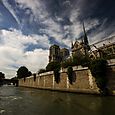 On the Seine passing Notre Dame